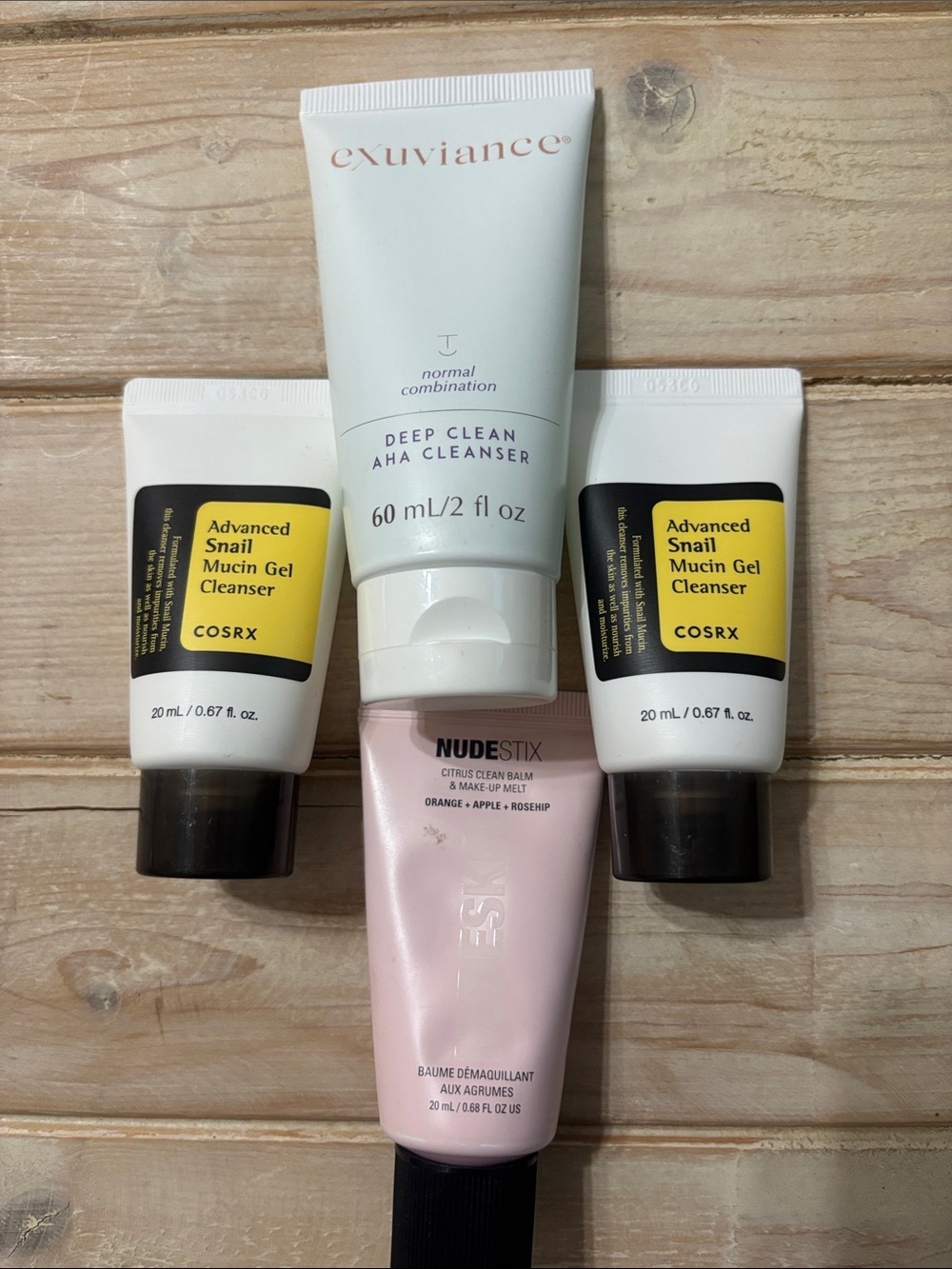Exuviance Deep Clean AHA Cleanser/ Cosrx cleanser Daily Facial Cleanser (103)